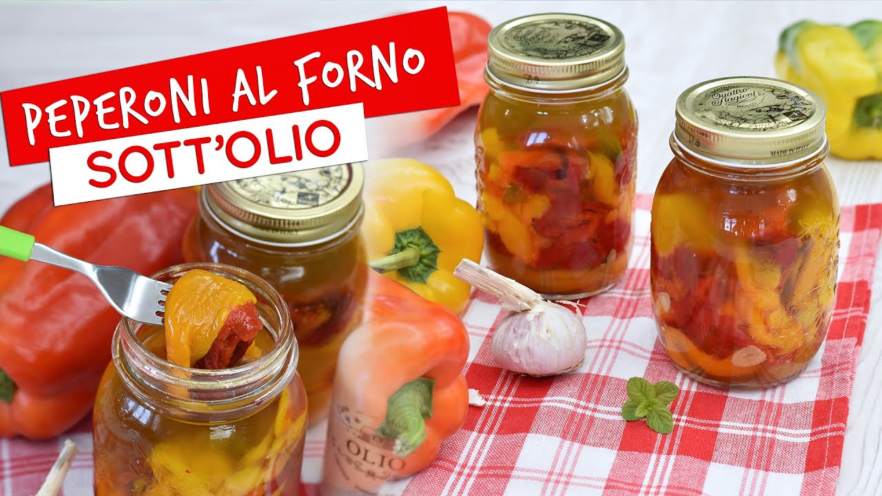 Peperoni al forno sott'olio: ricetta facile e infallibile con peperoni cotti