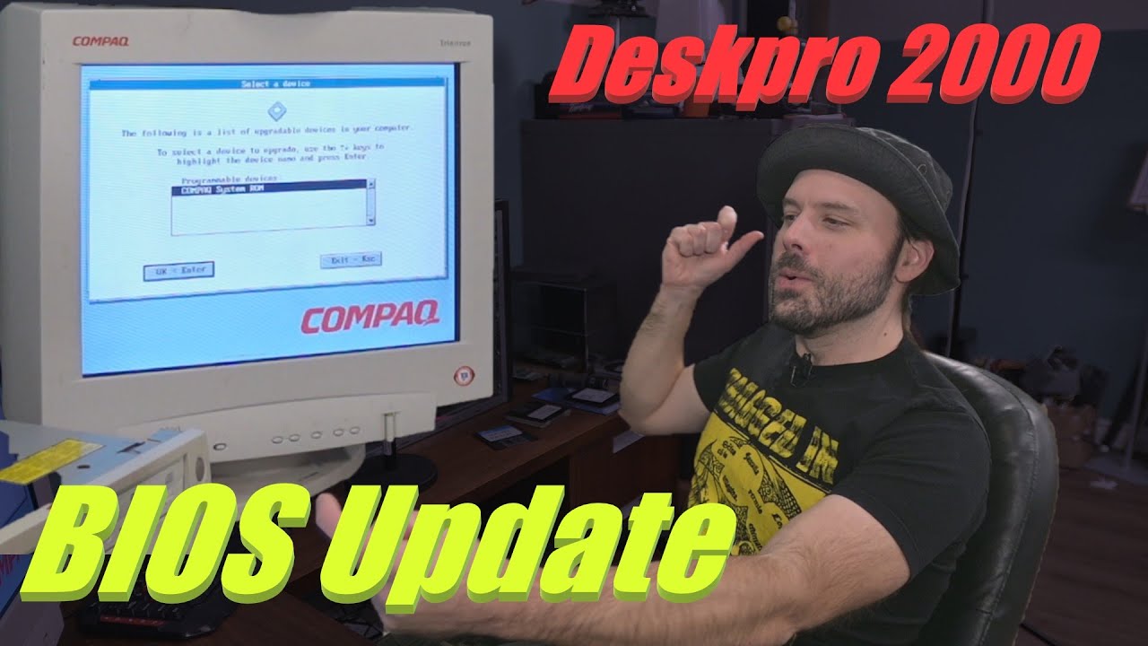 Сражаюсь с Compaq Deskpro 2000, чтобы обновить BIOS.