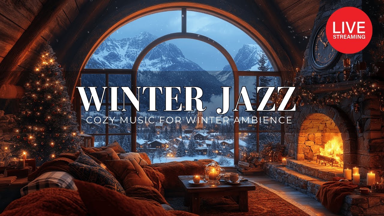 Winter Jazz Ambience ☕ Smooth Instrumental Piano Music to Boost Focus, Study & Work