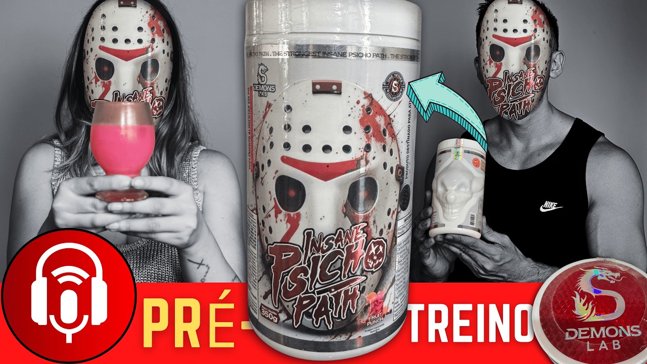 Pré Treino Insane Psicho Path Demons Lab | Pre-Workout Review | Análise Energia, Foco, Pump e Sabor
