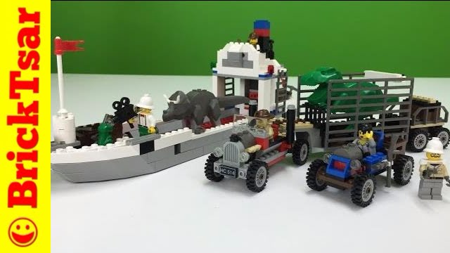 LEGO Adventurers Dino Island 5975 T Rex Transport Dinosaurs! From 2000