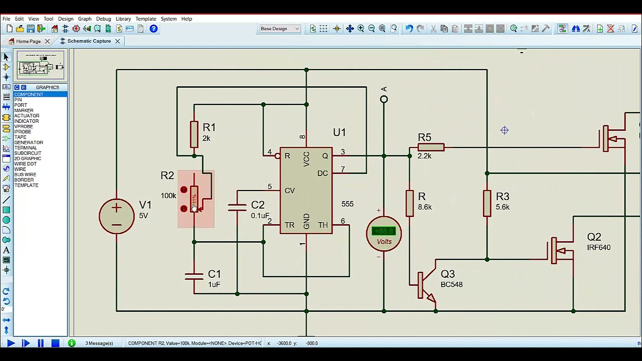INVERSOR DE VOLTAJE DE 150 WATTS CON 555 Y MOSFETS(simulación)