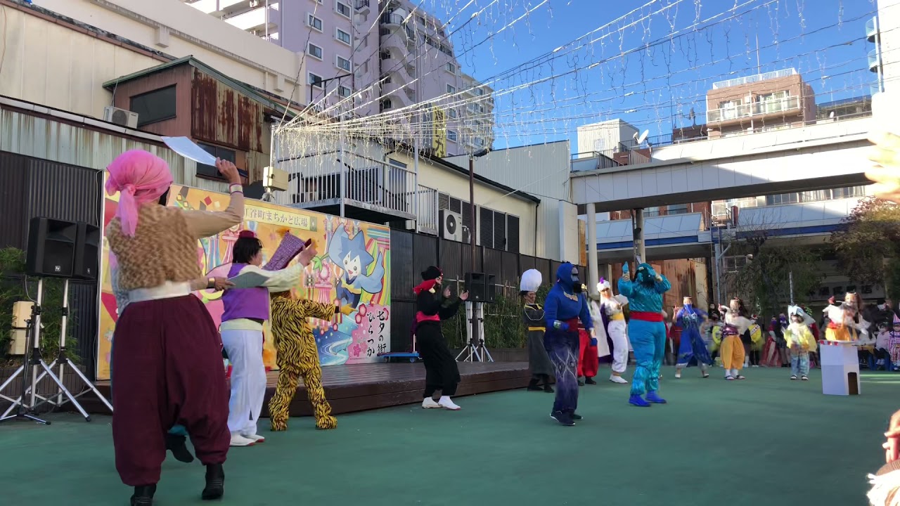 うふふ/仮装演舞曲アラジンより「Friend Like Me 」★湘南よさこい/湘南ひらつか紅谷町まちかど広場/2021.12.19/iPhone