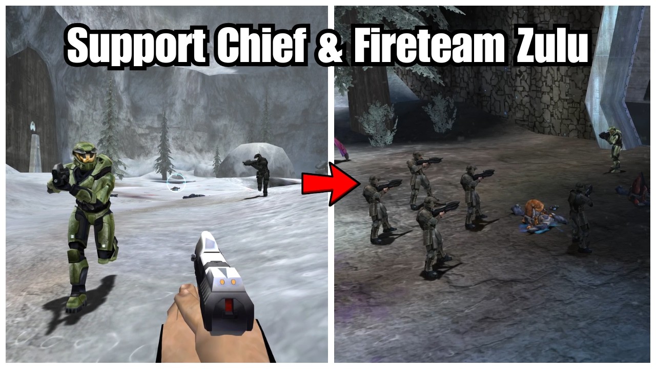 Halo CE But You're a Marine Reinforcing Chief & Fireteam Zulu