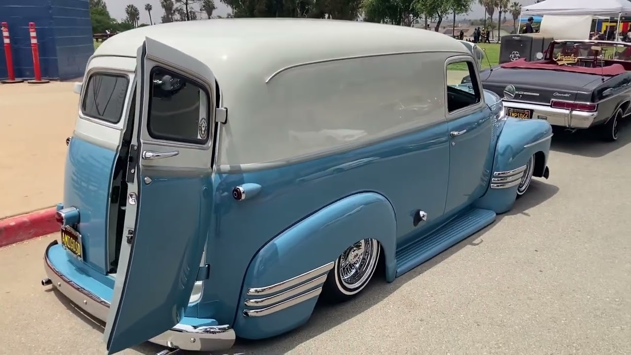 1950s panel wagon delivery sedan suburban GMC Chevrolet Eddie Majestics picnic low rider