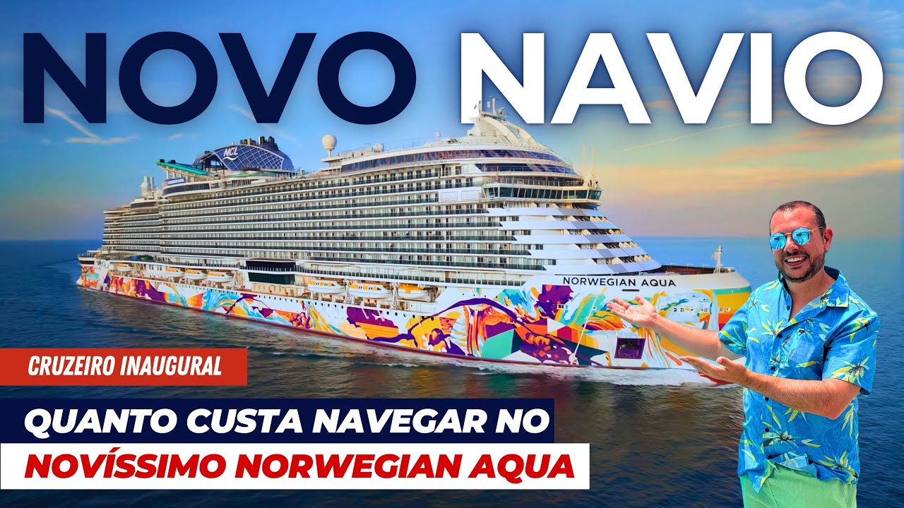 INAUGURAÇÃO: Embarcamos no mais novo NAVIO DE CRUZEIRO do MUNDO. Tudo sobre o NORWEGIAN AQUA