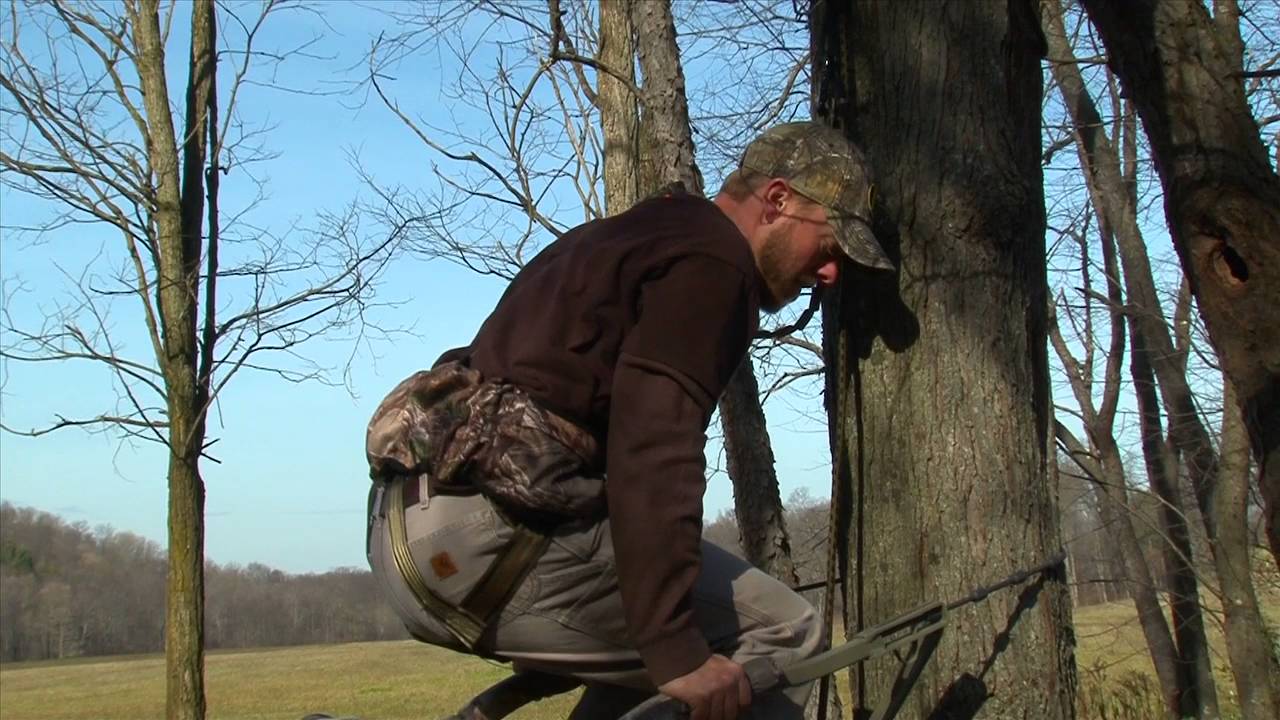 Безопасное скалолазание с использованием страховочной веревки Hunter Safety System Rope Style Tre...