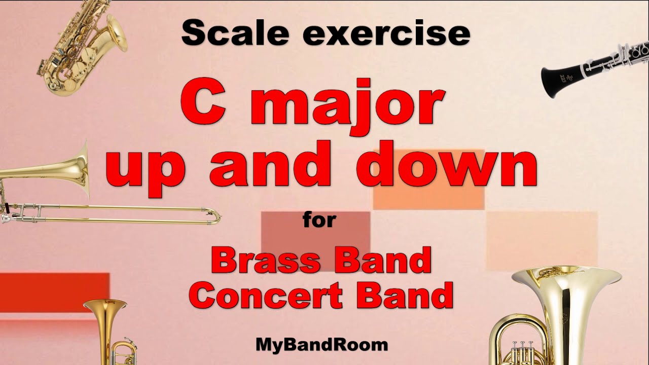C major - Scale exercise for Brass band or Concert band