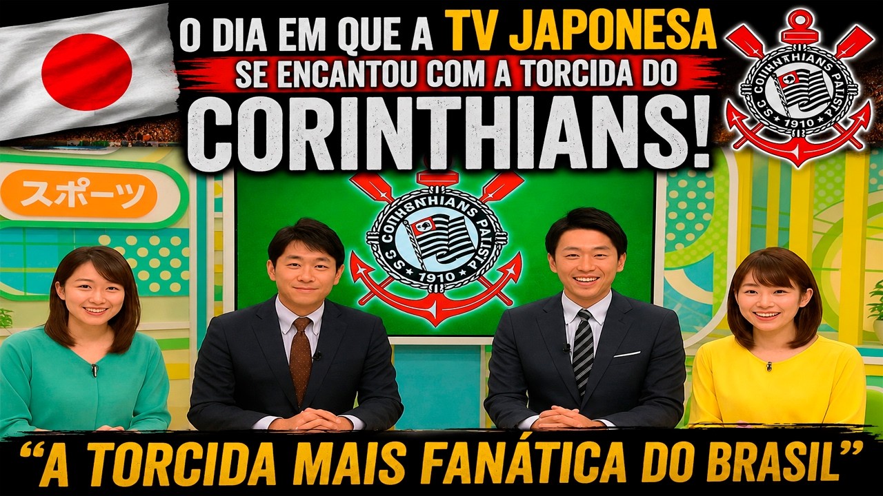 🔥 “Nunca vimos nada igual!” — TV japonesa se choca com a torcida do Corinthians!