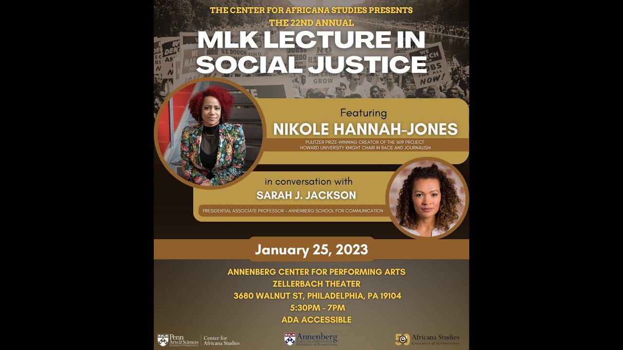 2023 MLK Lecture in Social Justice ft. Nikole Hannah-Jones