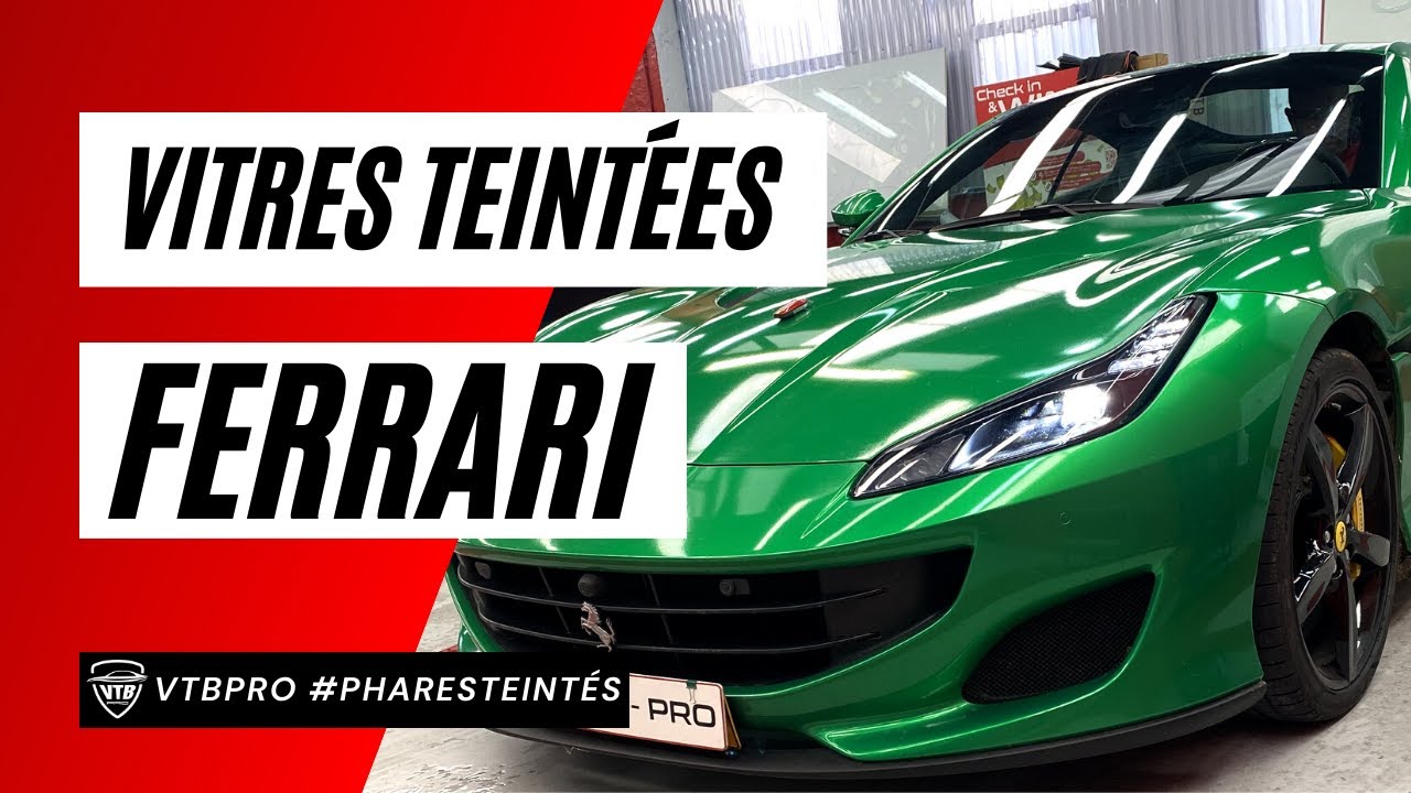 Vitres Teintées et Phares Teintés - Ferrari Portofino