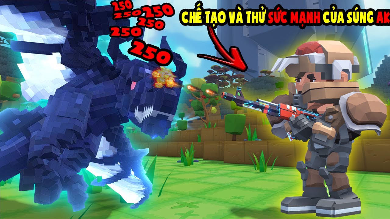 PixARK #13 CHẾ TẠO S&Uacute;NG AK V&Agrave; BỘ GI&Aacute;P TH&Eacute;P CHUẨN BỊ ĐẠI CHIẾN BOSS KIM TỰ TH&Aacute;P - T&Yacute; TIỀN TỈ