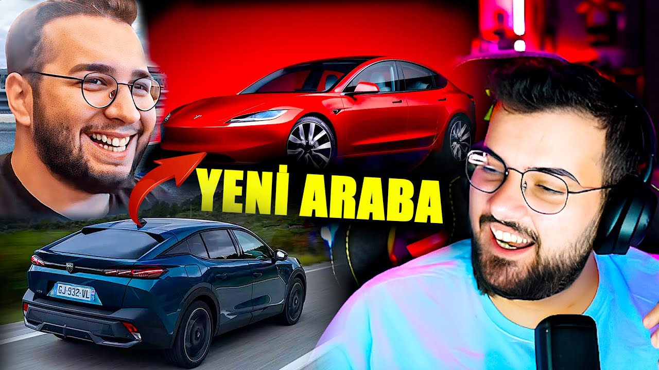 Jrokez / YENİ ARABA TESLA MI ALIYOR ? | Peugeot 408'den Tesla'ya.. @ERAY