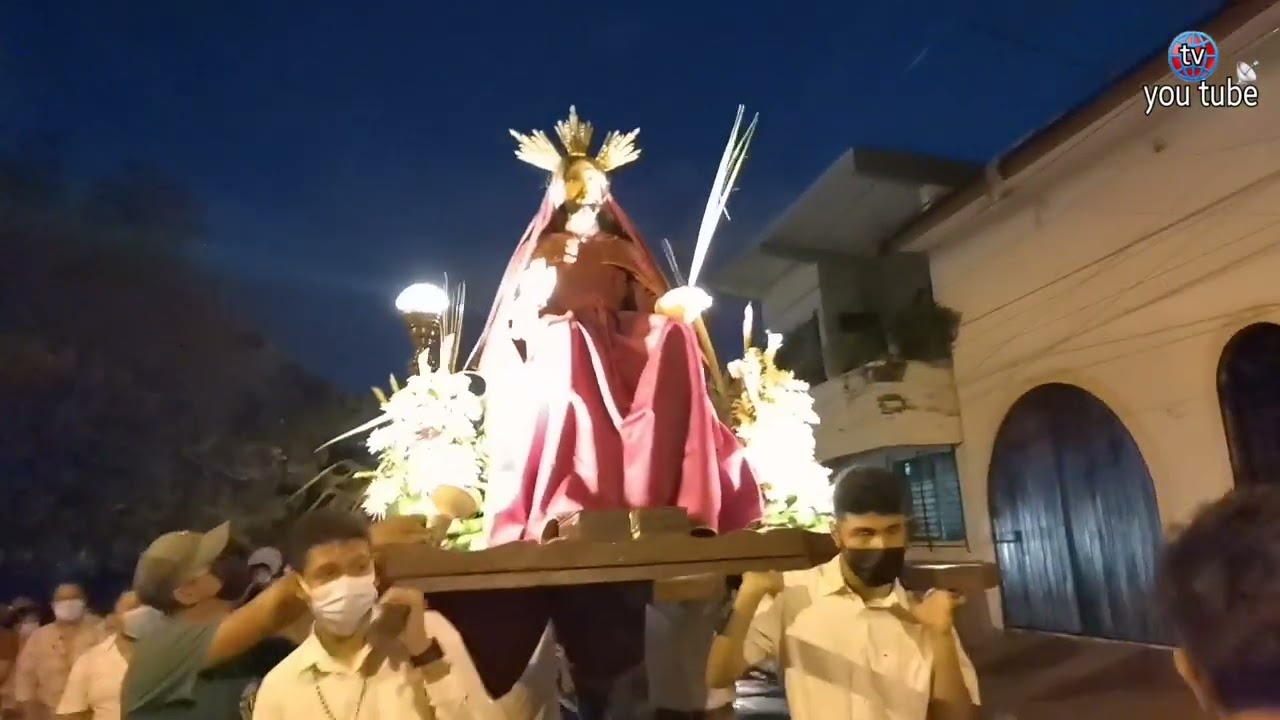 traslado de Jesús del triunfo parroquia el calvario chinandega 2022.