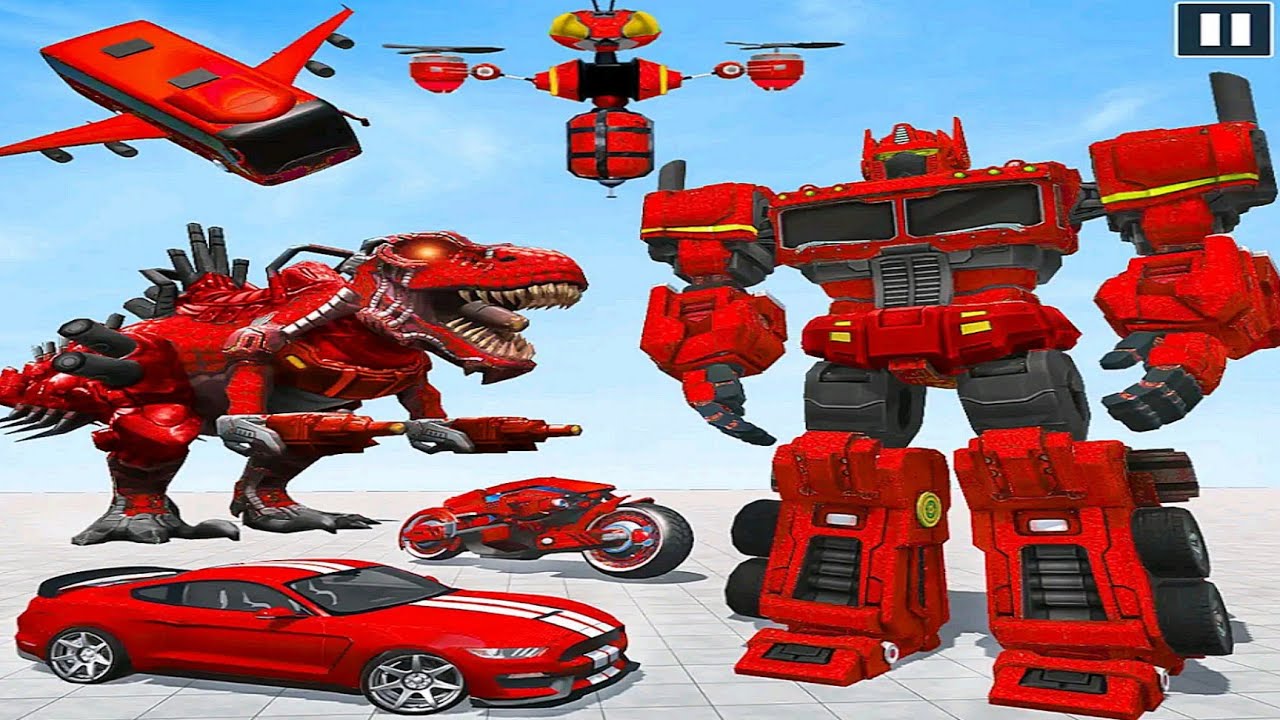 Truck Robot Flying Bee Bus Transformation: Running Robot Tree | Android iOS Gameplay