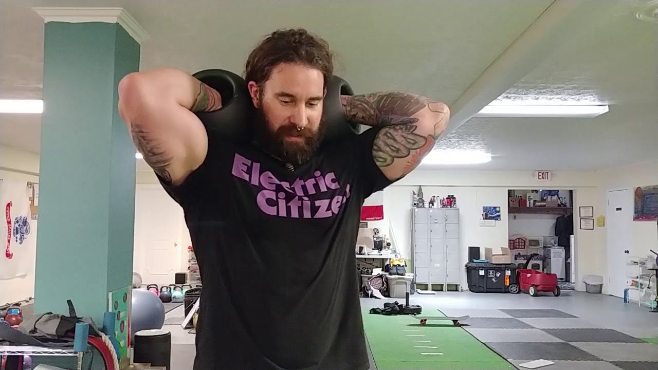 Glute Focused Step ups Using Fatbells