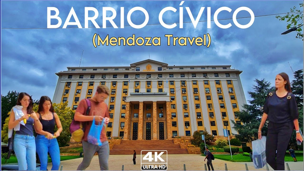 【4K】Recorriendo El Barrio Cívico de MENDOZA | Argentina Travel Vlog Whit Captions