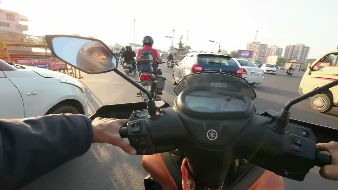 Yamaha Rayzr 125cc with Camera Dji action 2 vlogging