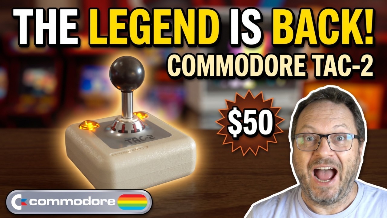 Commodore Just Brought Back the BEST Retro Joystick Ever!