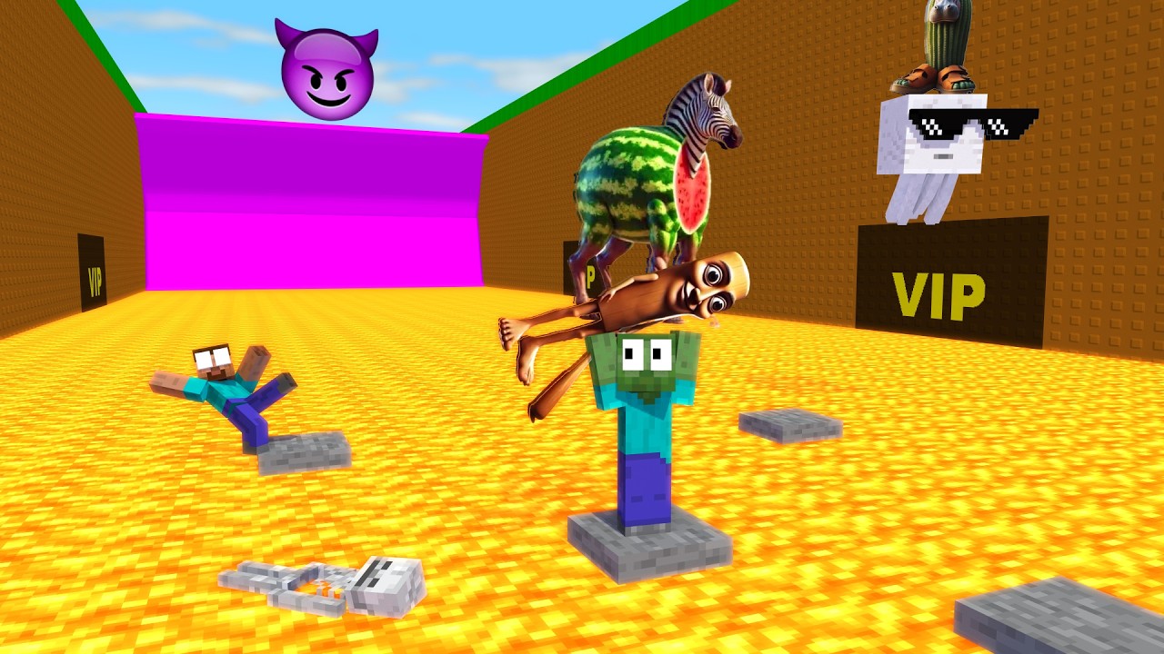 RUN BEFORE IT’S TOO LATE! Lava Escape Tsunami for Brainrot - Minecraft Animation