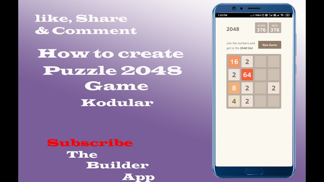 How to create 2048 Puzzle game part   II