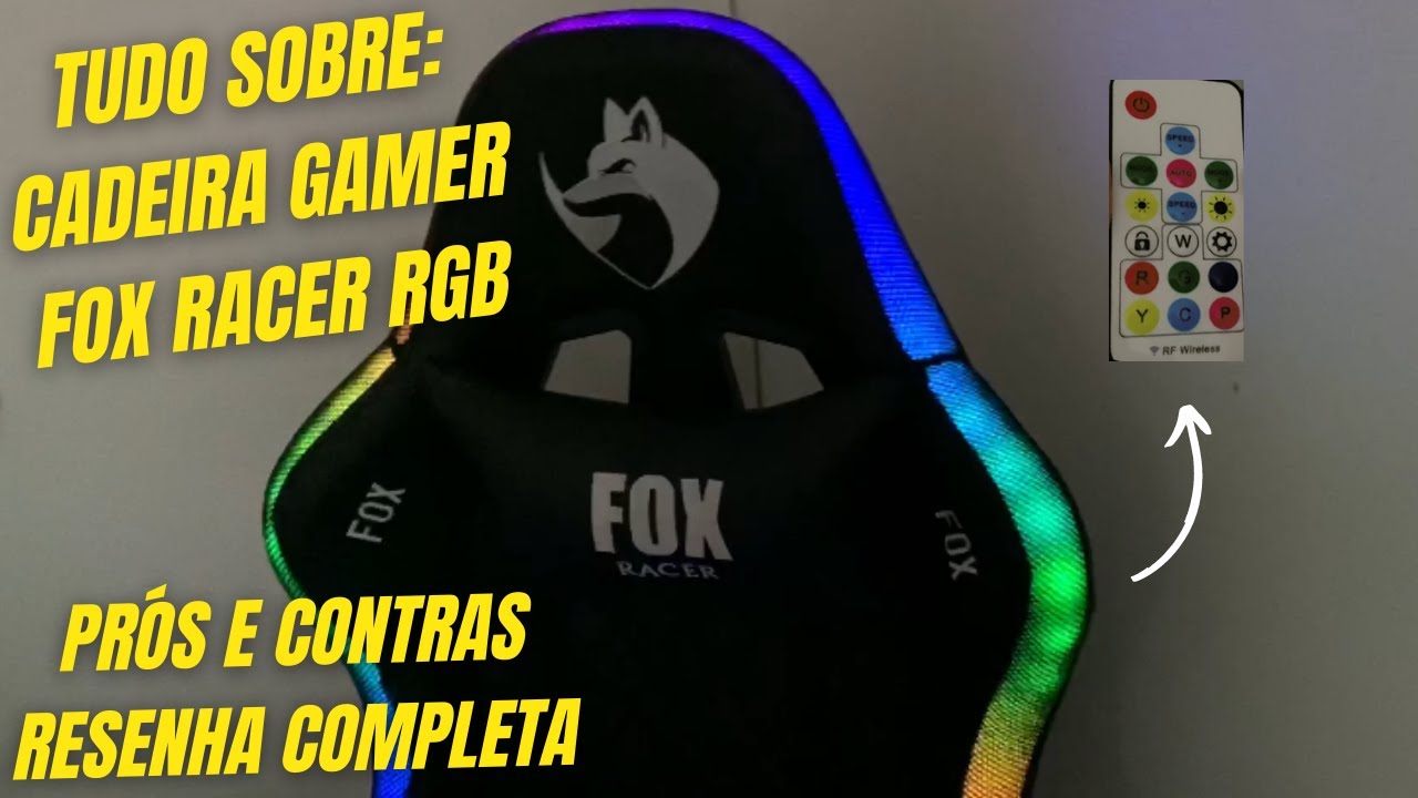 REVIEW: CADEIRA GAMER FOX RACER RGB LED