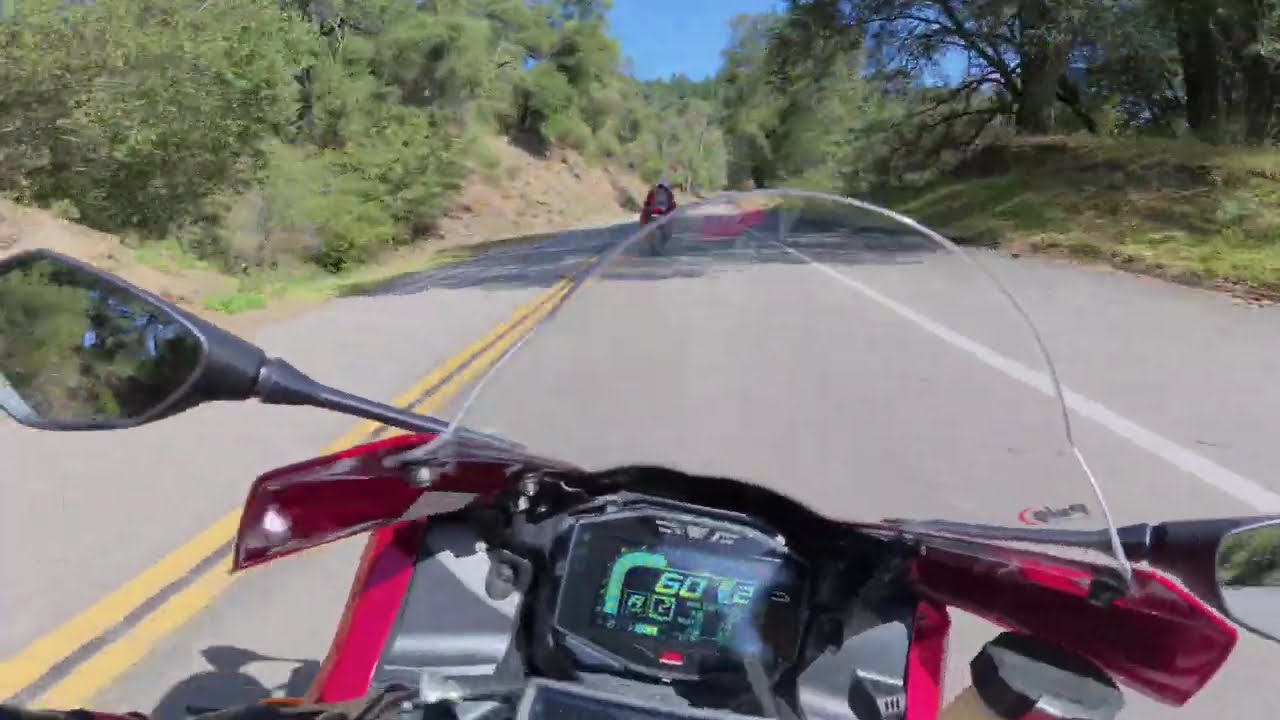 2025 GSXR 1000R Chasing a fast rider up Palomar.