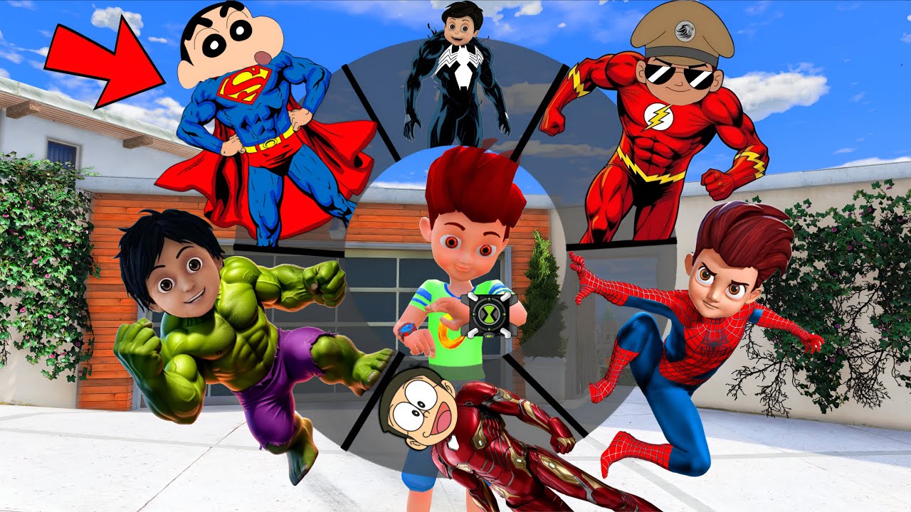 Kicko Playing As A Every CARTOON AVENGERS SUPERHERO IN GTA 5 | Gta 5   Gameplay