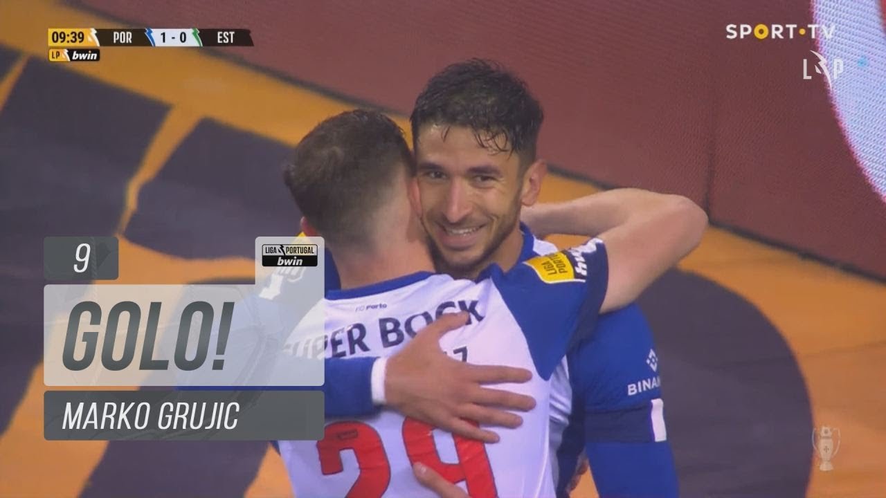 Goal | Golo Marko Grujic: FC Porto (1)-0 Estoril Praia (Liga 22/23 #24)