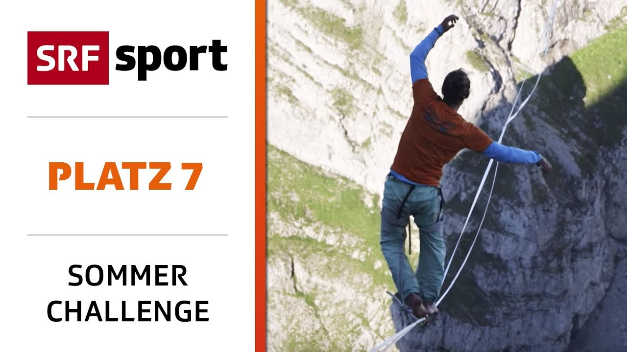 540 Meter über die Slackline an den Churfirsten | Platz 7 - Best of Sommer-Challenge | SRF Sport