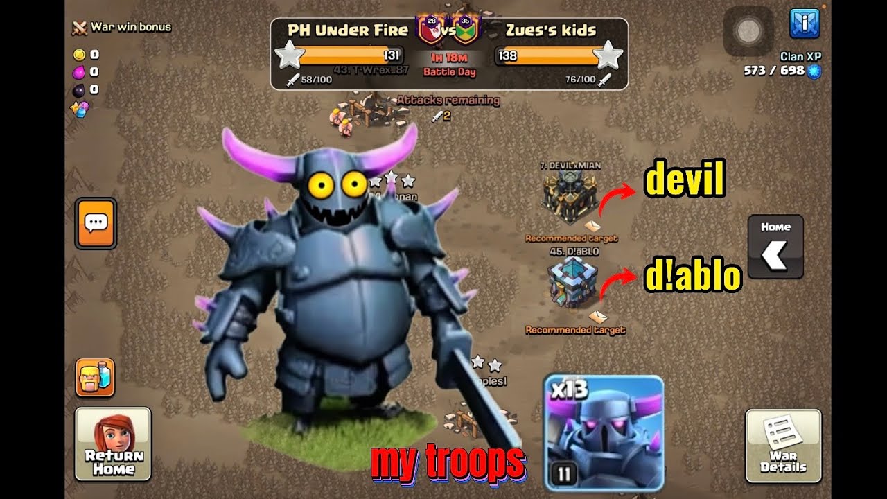 mass pekka para sa base ni D!ablo at Devil