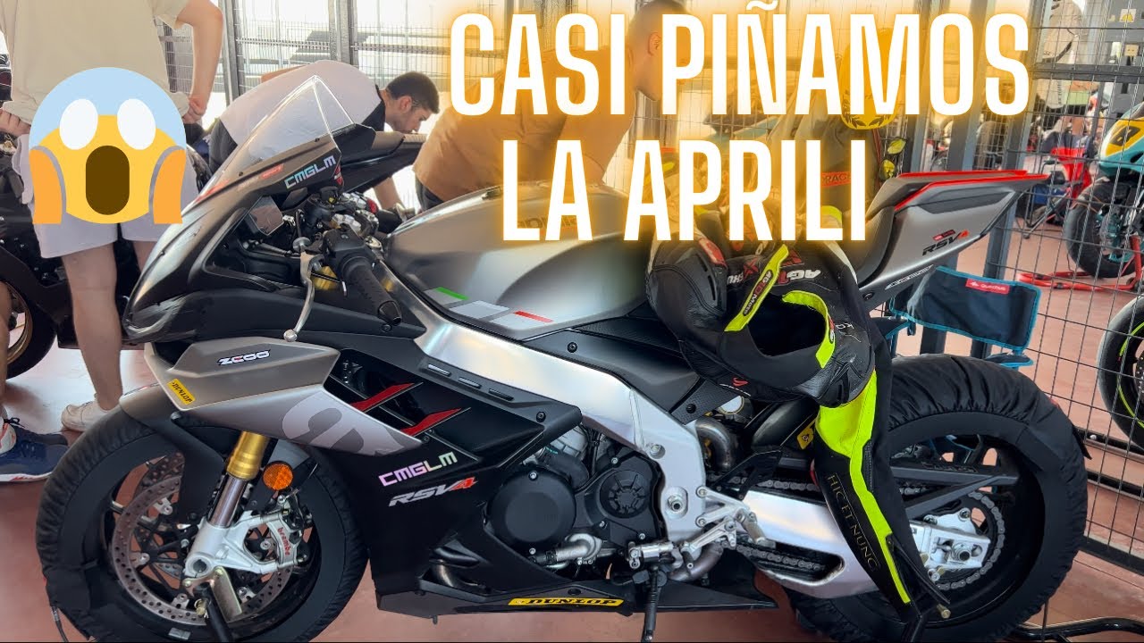 CASI me HOSTIO probando la APRILIA en CIRCUITO