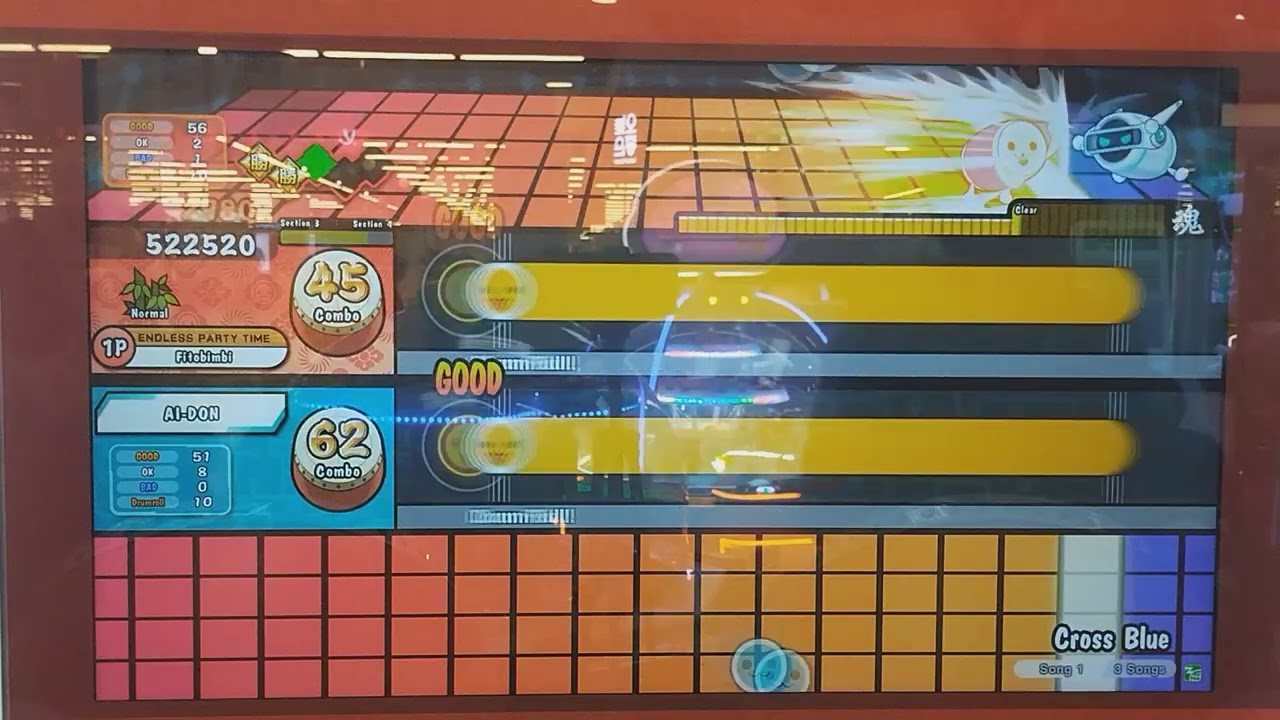 Taiko no Tatsujin(太鼓の達人)-クロス・ブルー Normal(AI Battle)