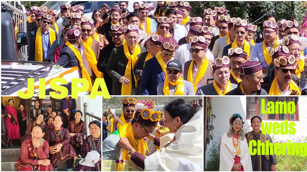 #Lahauli wedding  (Jispa se Keylong)Baratiyon ka swagat //Rich Culture of Lahaul(Lamo weds Chhering)