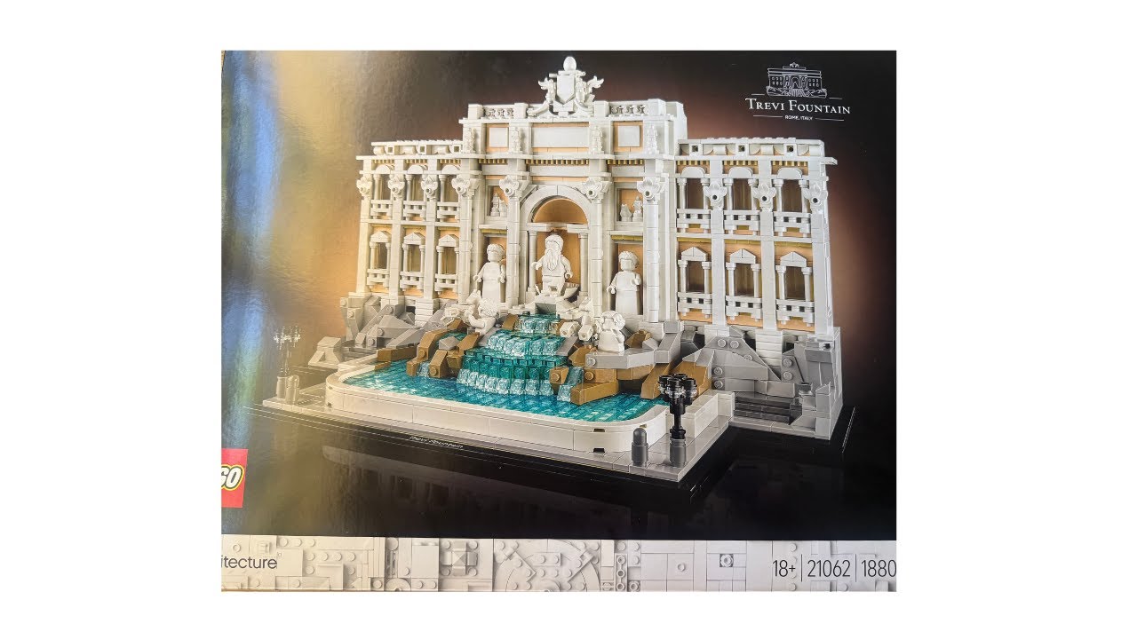 Building the Lego Trevi Fountain Bag 3