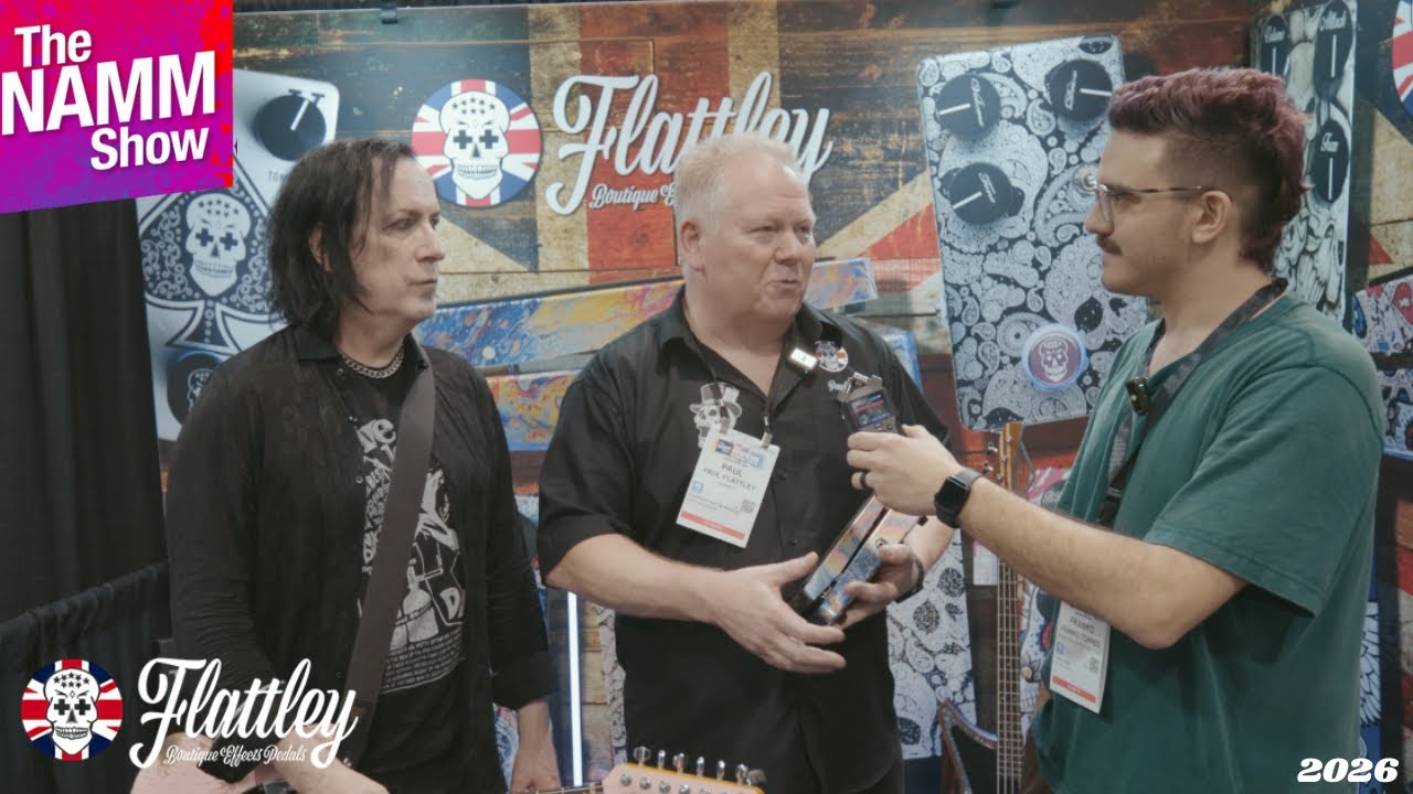 Flattley Guitar Pedals NAMM 2026 ft. Mark Thwaite (MGT) 