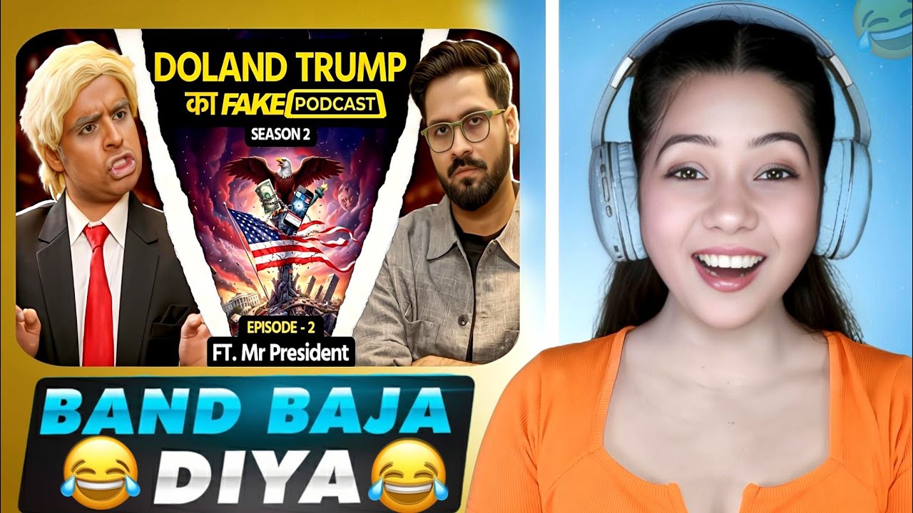 Satish Ray Fake Podcast with Doland Trump Reaction 😂 | Tariff Paglu S2E2 | Nishati React”