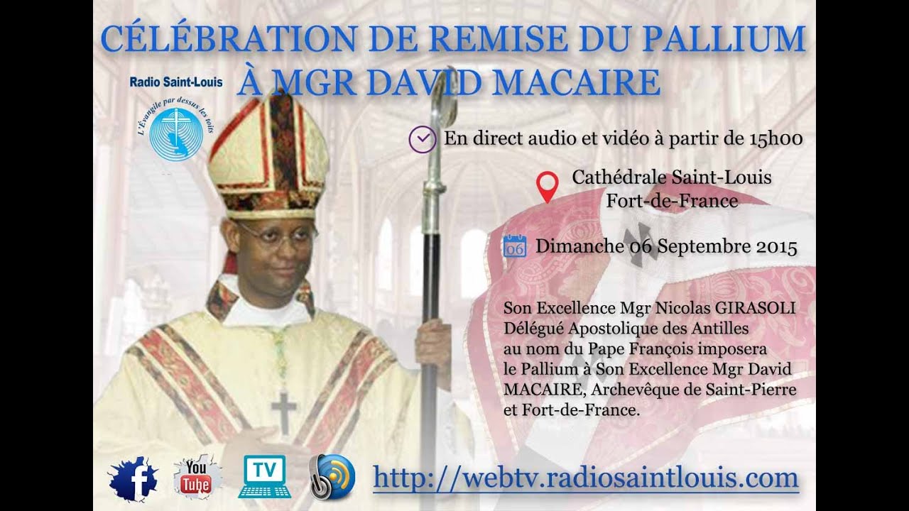Célébration de remise du Pallium à Mgr David MACAIRE