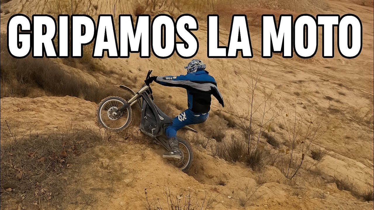 GRIPAMOS LA MOTO, TERRIBLE TRASPIÉS y RAMPAS | #ENDURO #MOTOPOV