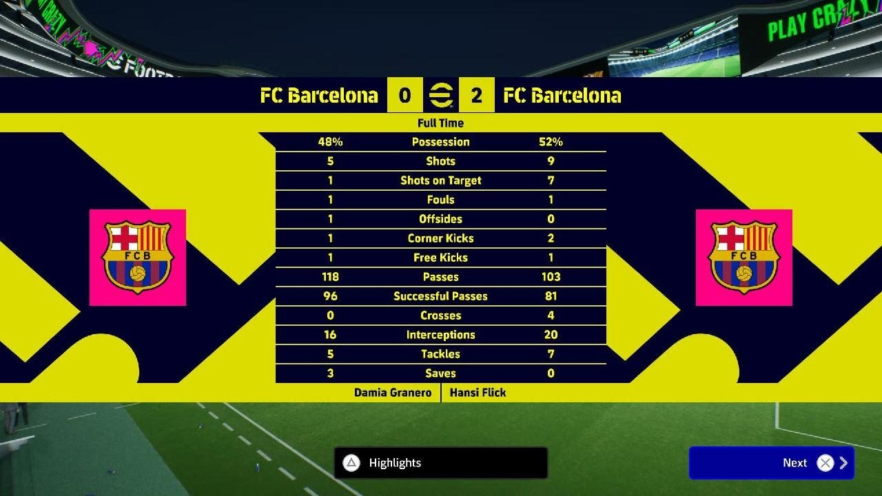 eFootball Ps5 Gameplay Part 2