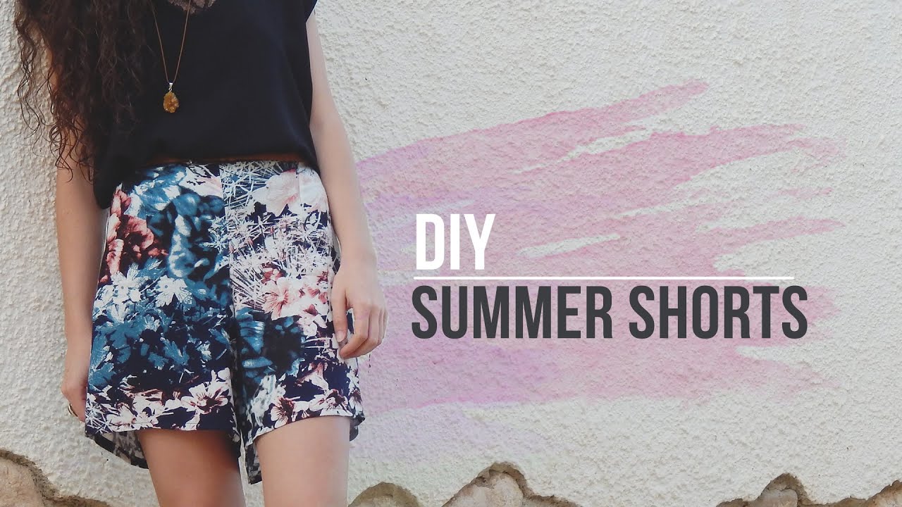 DIY EASY SUMMER SHORTS | Cómo hacer un pantalón corto estampado