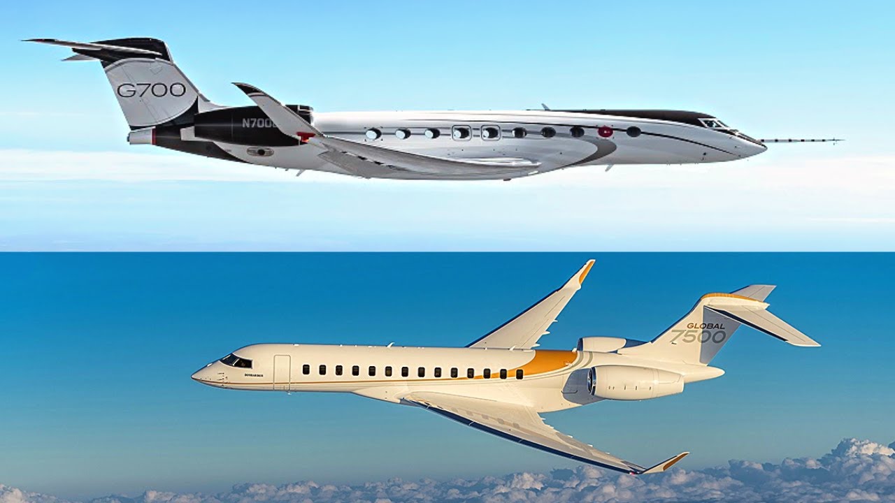 ACJ A220 vs Gulfstream G700 vs Bombardier G7500