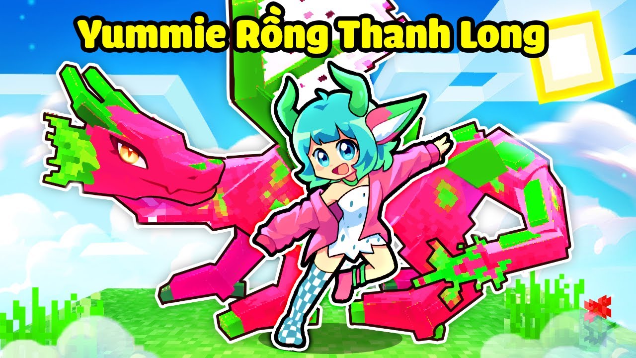 NẾU YUMMIE RỒNG THANH LONG CÓ CUỘC SỐNG TRONG MINECRAFT*YUMMIE CÔ BÉ RỒNG 🥰😘