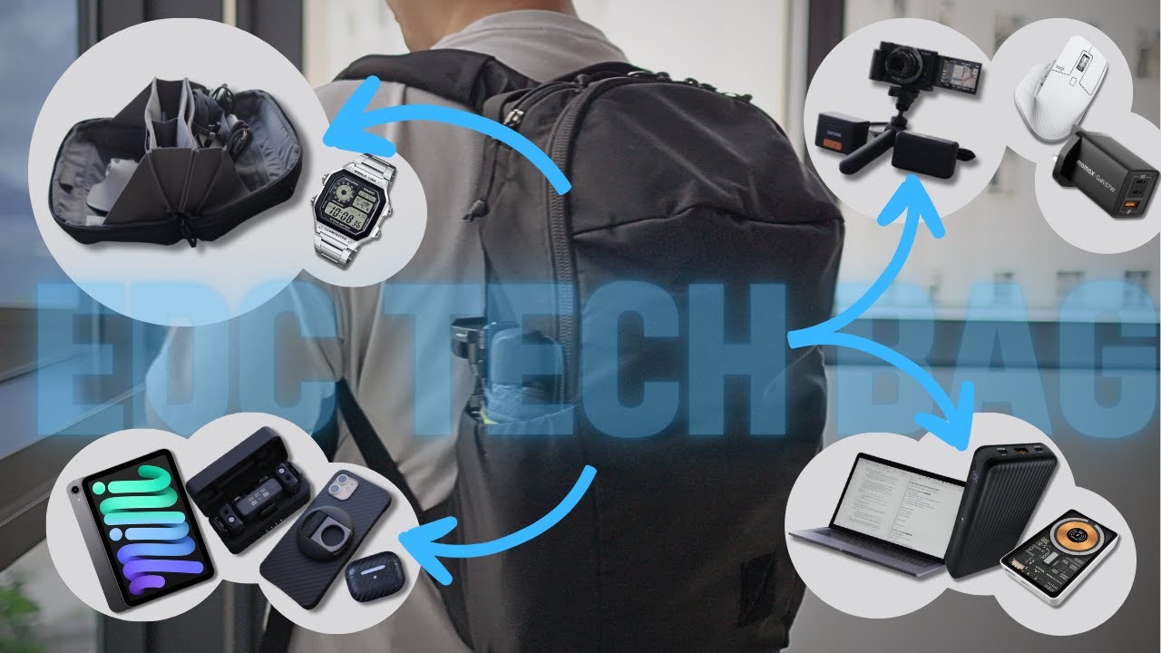 零廣告 99%自購🔥醫學生/科技YouTuber 每日攜帶嘅背包同科技產品！🎒日常收納心得！What's in my Tech Bag 2023! // 4K【TechiCardia】CC中文字幕