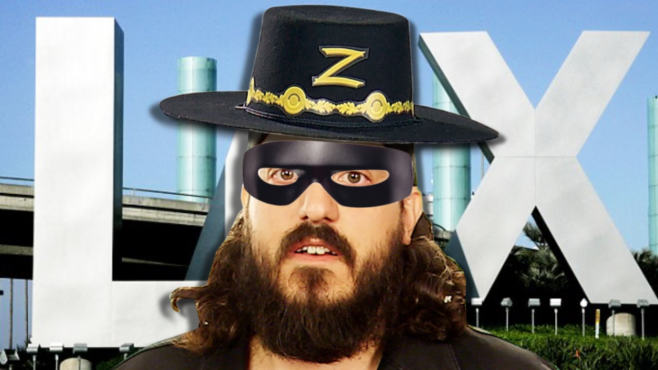 Zorro Arrested At Airport!