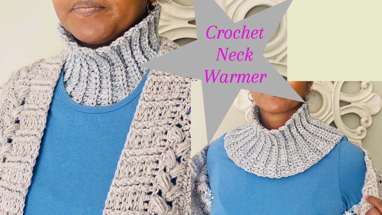 How to crochet an Easy Neck Warmer #crochet #easycrochet #crochetworld