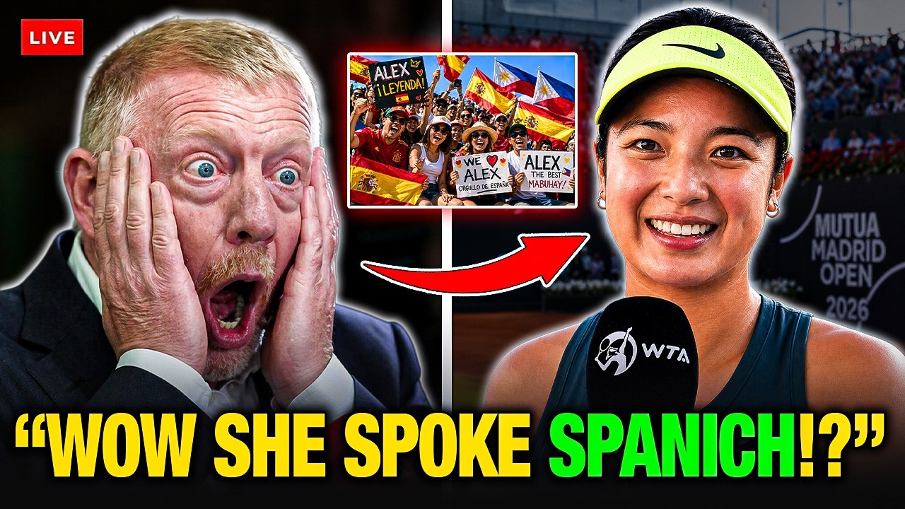 Boris Becker STUNNED As MADRID Crowd ERUPTS After Alex Eala Speaks FLUENT Spanish On Court!