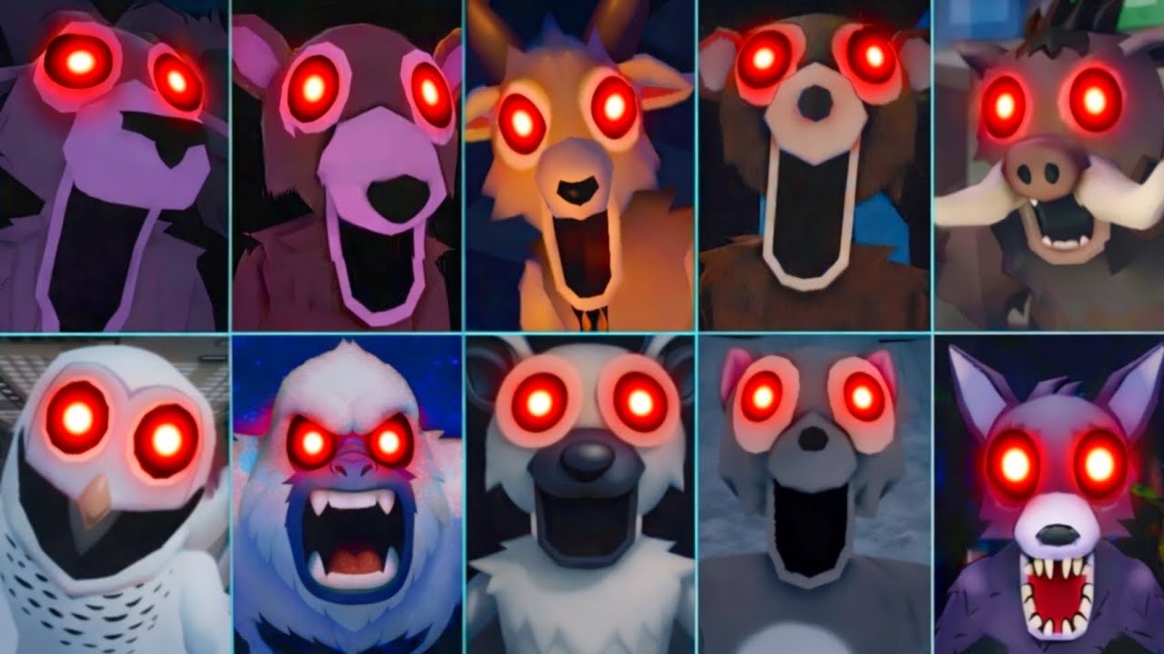 Monster One Is Terrible 99 Nights in the Forest, Winter,Mobile Vs Owl Vs Deer Vs Ram & more Versions