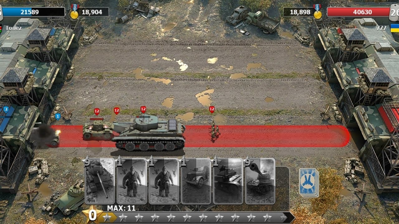 T 44 level 1 vs BT 5 level 12 - TRENCH ASSAULT