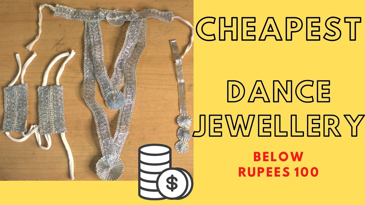 Dance jewellery below rupees 100 | DIY Cheapest Dance Jewellery Ever | QUICK FIX